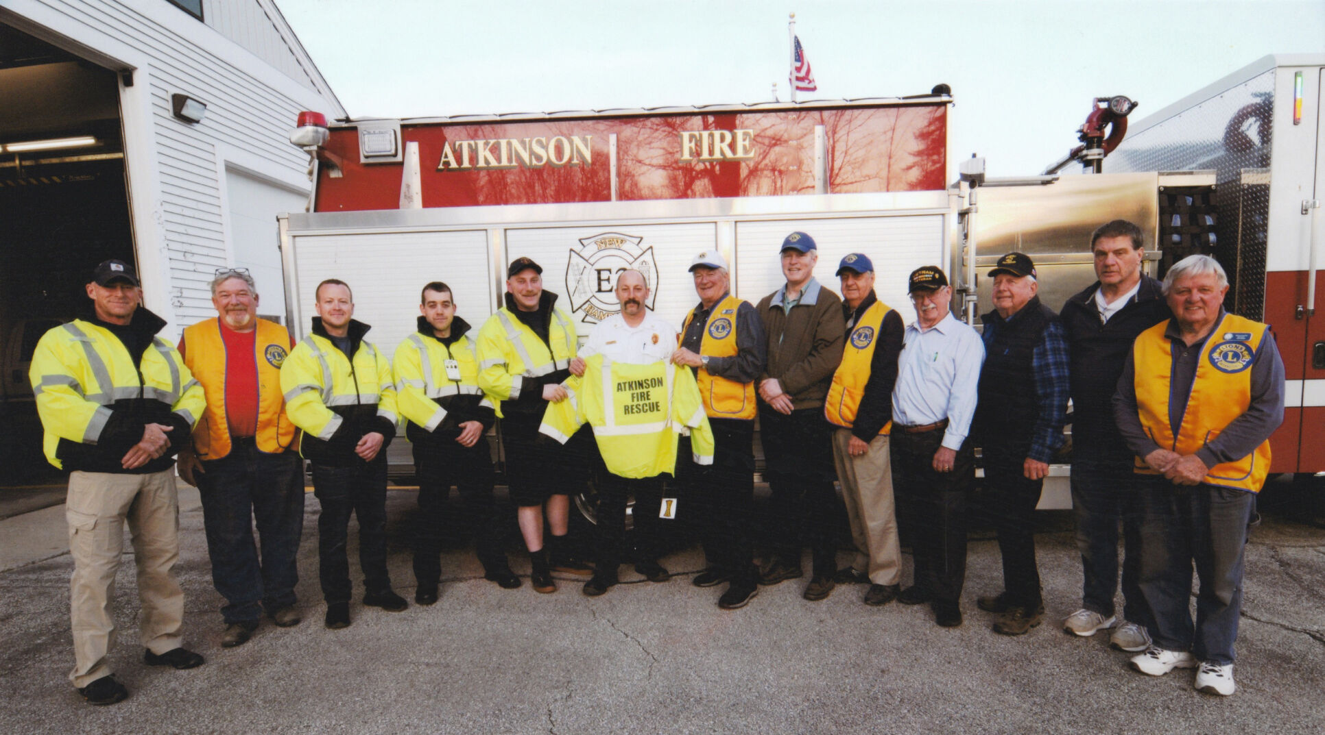 Atkinson Fire Receives Safety Jackets